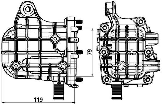 Radiator Recirculare Gaz Eșapament Mahle Ce 4 000p