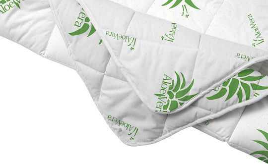 Alcam Πάπλωμα Μονό με Γέμιση Microfiber 140x200εκ. Πράσινο 250 GSM