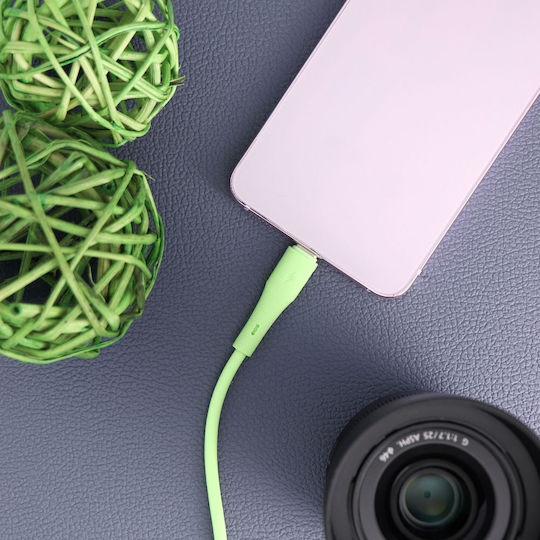 Forcell F-energy USB 2.0 Cable USB-C male - USB-C 60W Πράσινο 1m