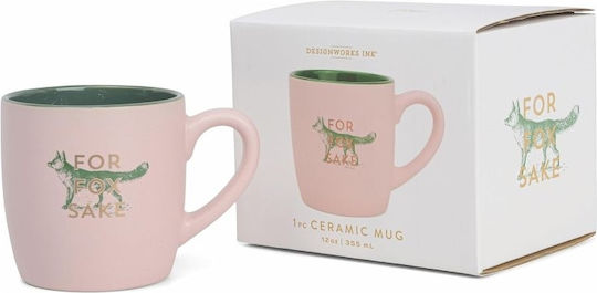 Designworks Pink Ceramic Mug 335ml