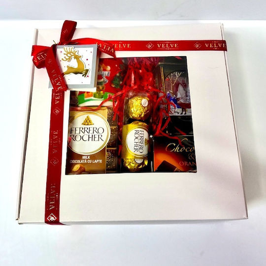 Pachet Secret Santa Lanternă Decorațiune Tip Lumânare Parfumată Sezonieră Cană Design De Crăciun Selecție Dulciuri În Cutie Cadou