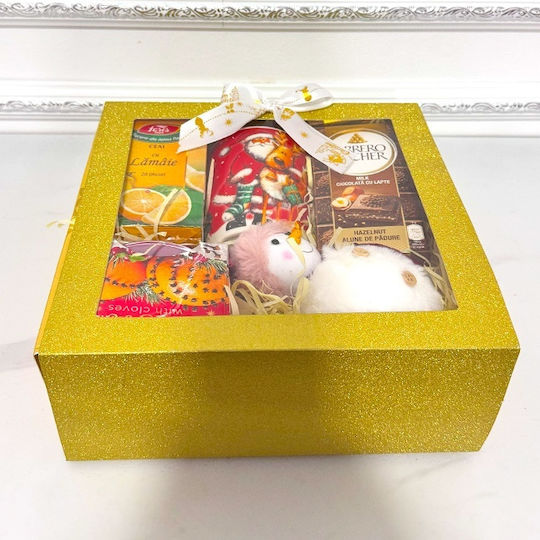 Pachet De Crăciun Decorațiune Brad De Crăciun Cană Cu Design Festiv Ciocolată Ferrero Rocher Pliculețe De Ceai Lumânare Parfumată Ambalate În Cutie Cadou