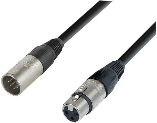 Prostage Кабел XLR мъжки - XLR женски Черен 2м DMX-M5-02