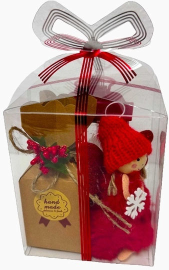 Pachet Secret Santa Lanterne Moș Crăciun Lumina Decorațiune Înger Decorativ Bomboane Brad De Crăciun În Cutie De Prezentare Transparentă