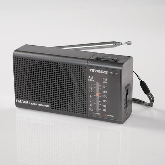 Tiross TS-455CZ Ραδιοφωνάκι Μπαταρίας με Bluetooth Μαύρο