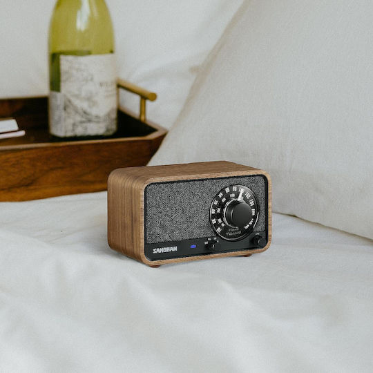 Sangean WR-8 Φορητό Ραδιόφωνο Επαναφορτιζόμενο με Bluetooth Vintage Walnut