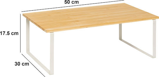 5Five Tischständer Shelfy Bambus 50x30x18cm Weiße