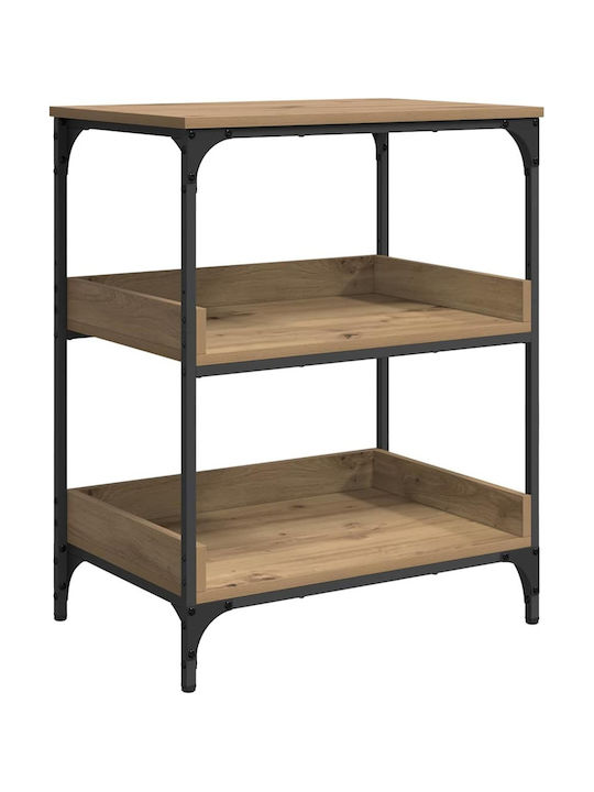 vidaXL Küchenwagen Hölzernes Braun 60x41x80.5cm