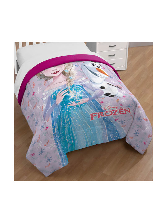 Disney Kids Duvet Single with Microfiber Filling Frozen 45 Lilac Lilac 160x240cm