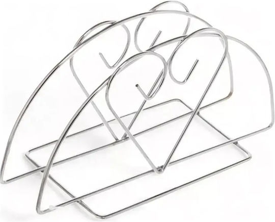 Tpster Suport pentru șervețele Metalică Argintiu 13x6x7cm 36292