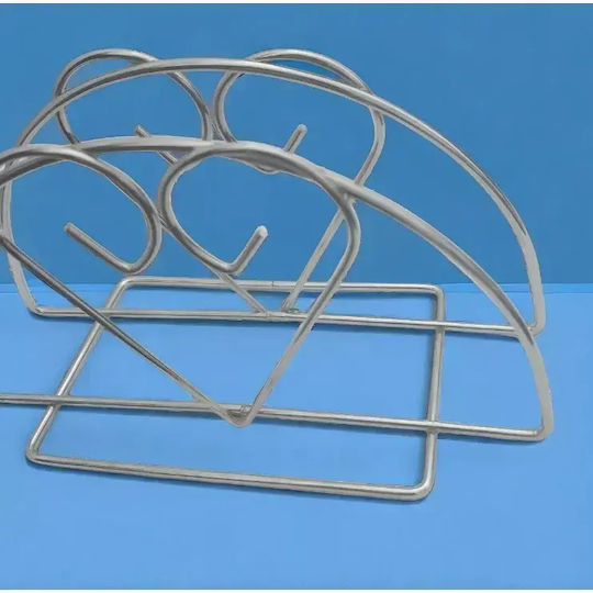 Tpster Suport pentru șervețele Metalică Argintiu 13x6x7cm 36292