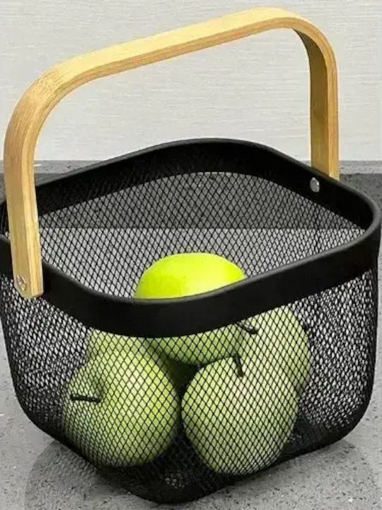 eBest Storage Basket Black 24x24x17cm 1pcs