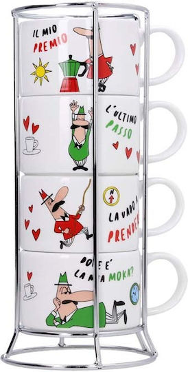 Bialetti Σετ Φλιτζάνια Cappuccino 4τμχ