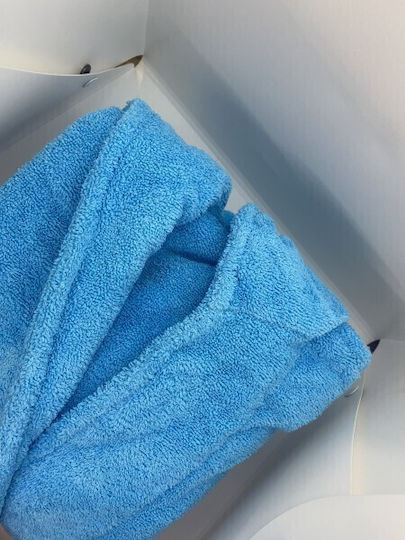 Belotex Παιδικό Μπουρνούζι Light Blue με Κουκούλα