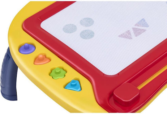 Drawing Tablet Kids Globo Vitamin G Foot Support Special Magnetic Pencil 4 Stamp Shapes Included Multicolored Drawing Surface +3 Years