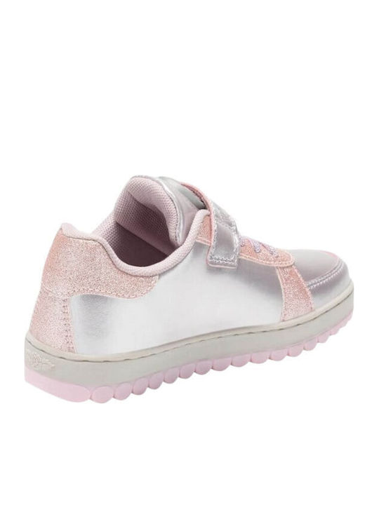 Mille Stelle Kids Sneakers with Scratch & Lights Silver