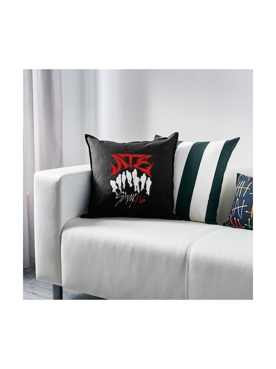 Koupakoupa Sofa Cushion Stray Kids Boy Band 100% Cotton Black 50x50cm