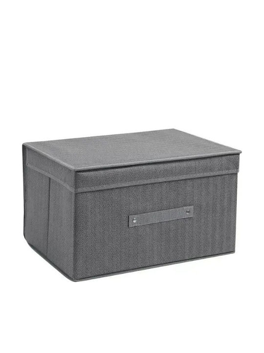 Tpster Plastic Storage Box with Lid Gray 41x35x20cm