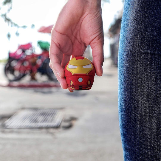 Bitty Boomers Marvel: Iron Man Ηχείο Bluetooth με Διάρκεια Μπαταρίας έως 4 ώρες Κόκκινο