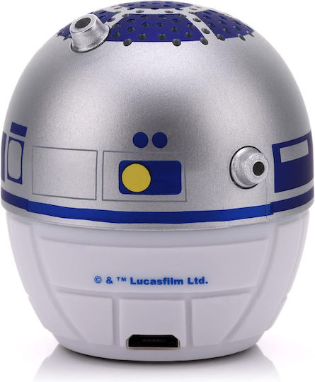 Bitty Boomers Star Wars: R2-D2 Bluetooth високоговорител с живот на батерията до 4 часа Син