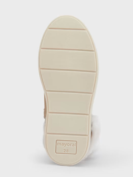 Kinderstiefeletten mit Reißverschluss Beige