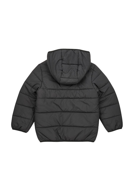 Kids' Sports Jacket Short with Hood Black