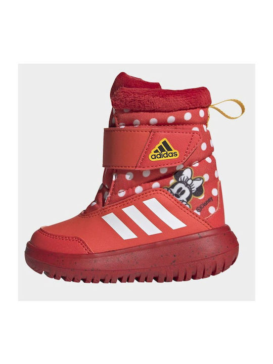 Winterplay x Disney Kids Snow Boots with Velcro Bright Red / Cloud White / Better Scarlet