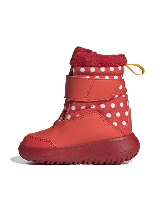 Winterplay x Disney Kids Snow Boots with Velcro Bright Red / Cloud White / Better Scarlet