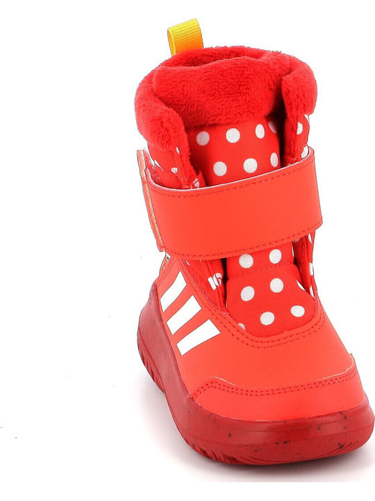 Winterplay x Disney Kids Snow Boots with Velcro Bright Red / Cloud White / Better Scarlet