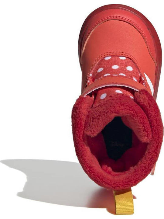 Winterplay x Disney Kids Snow Boots with Velcro Bright Red / Cloud White / Better Scarlet