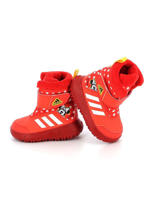 Winterplay x Disney Kids Snow Boots with Velcro Bright Red / Cloud White / Better Scarlet