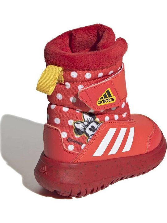 Winterplay x Disney Kids Snow Boots with Velcro Bright Red / Cloud White / Better Scarlet