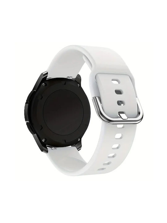 Кайшка 22mm Planet Tech Samsung Xiaomi Huawei Amazfit Garmin Смартчасовници Метална Закопчалка Бял Кайшка 22mm Planet Tech Samsung Xiaomi Huawei Amazfit Garmin Смартчасовници Метална Закопчалка Бял