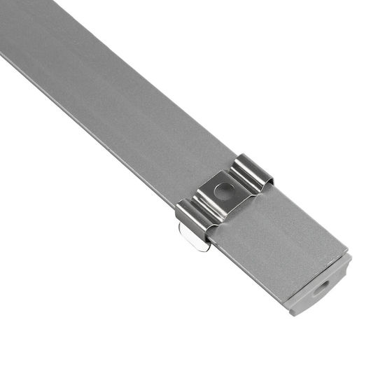 GloboStar Aluminum Profile for LED Strip with Opal Cover 100x1.8x0.5cm