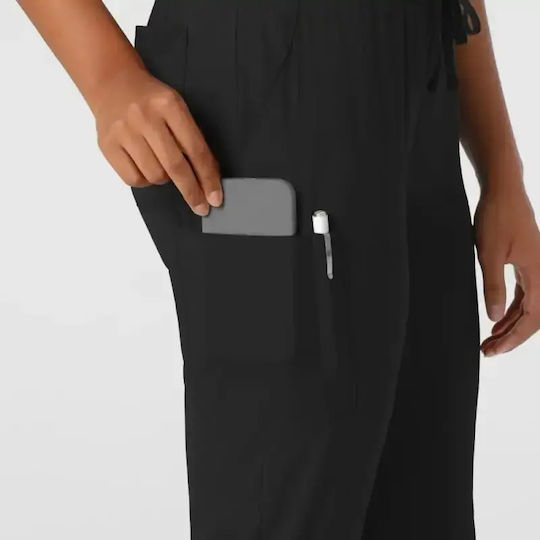 WonderWink Jogger Medizinische Hosen Schwarz