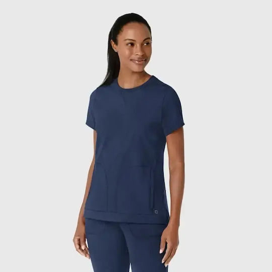 WonderWink Women's Navy Blue Medical Blouse