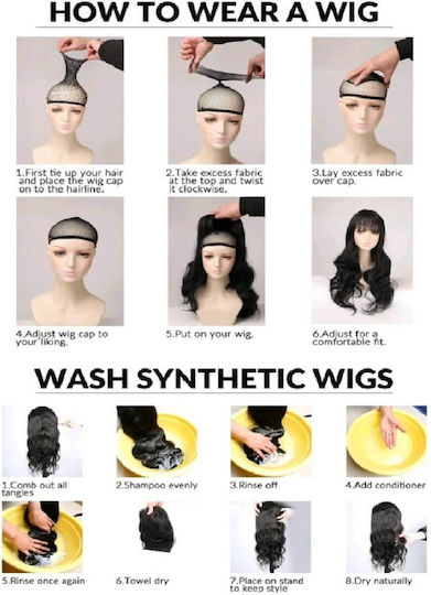 Women's Wig Full Lace 13x4 Invisible Fit Dark Chestnut High Quality Synthetic 20 Inches