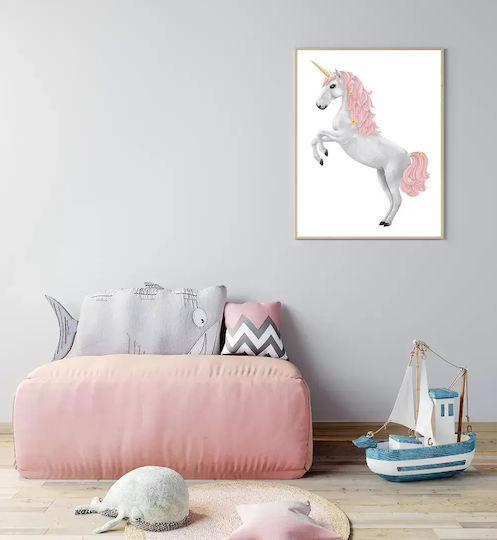 Tablou Copilăresc Unicorn din Lemn 21x30buc