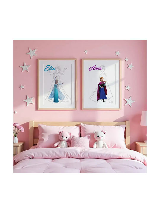 Παιδικό Κάδρο Princess Elsa 30x40εκ.