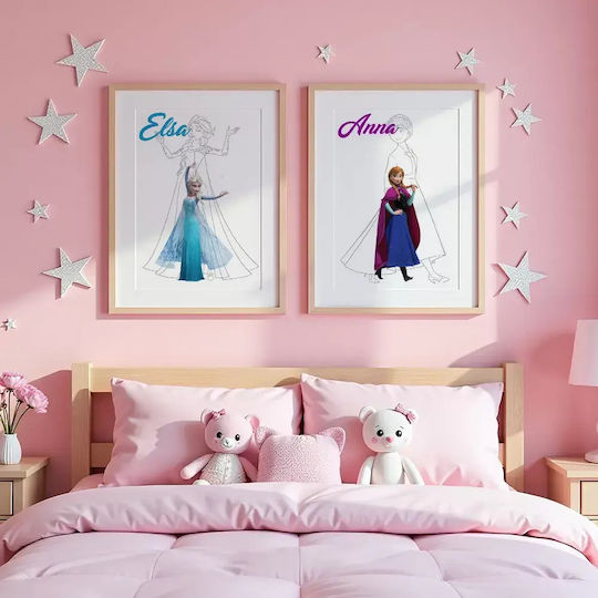 Παιδικό Κάδρο Princess Elsa 30x40εκ.