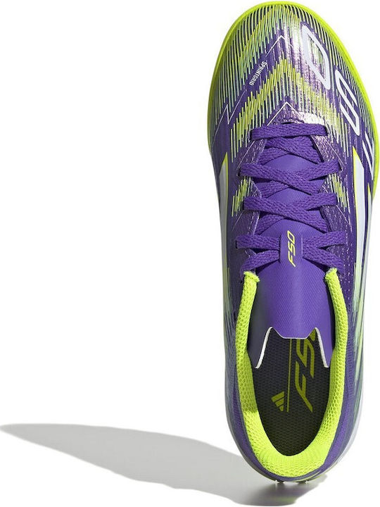 F50 League TF Ghete De Fotbal Pentru Copii Cu Talpă Cu Crampoane Violet