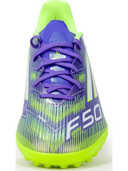 F50 League TF Ghete De Fotbal Pentru Copii Cu Talpă Cu Crampoane Violet