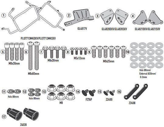 Givi Cam-Side Trekker Outback Side Mounts for KTM 1290 Super Adventure