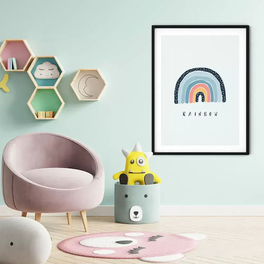 Kids Framed Wall Painting Rainbow 30x40cm