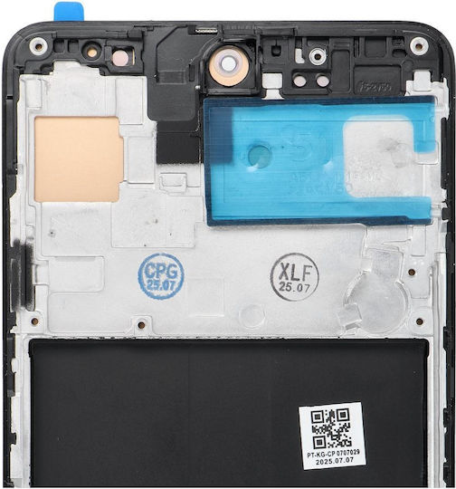 Οθόνη Display mit Touch-Mechanismus und Rahmen für SAMSUNG A51 4G (Schwarz)