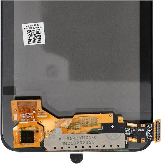 Screen Display with Touch Mechanism and Frame for REDMI Note 11 4G, 11S, 12S, Poco M4 Pro (Black)