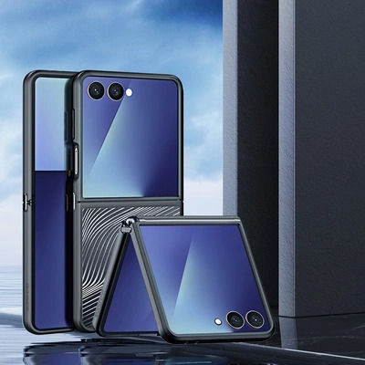 Dux Ducis Aimo Задна корица Силикон / Пластмаса Черен (Galaxy Z Flip7)