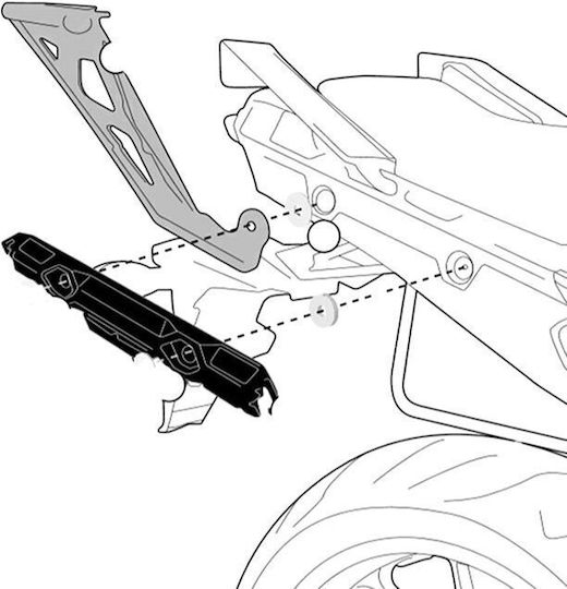 Givi Βάση Βαλίτσας για Yamaha MT-09