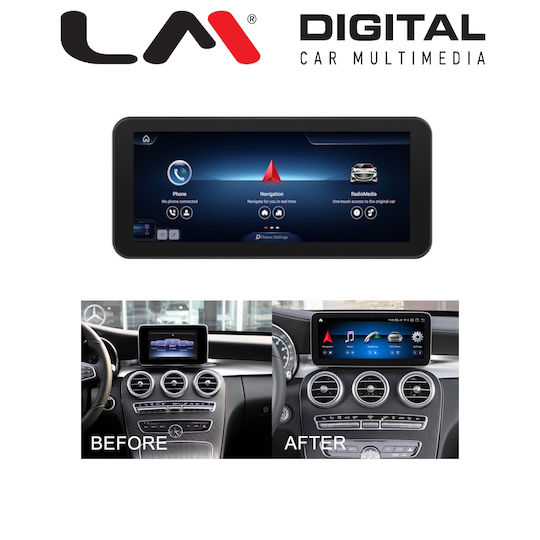 LM Digital Auto-Audiosystem für Mercedes-Benz GLC / C Klasse 2016 > 2019 (Bluetooth/USB/WiFi/GPS/Apple-Carplay/Android-Auto)