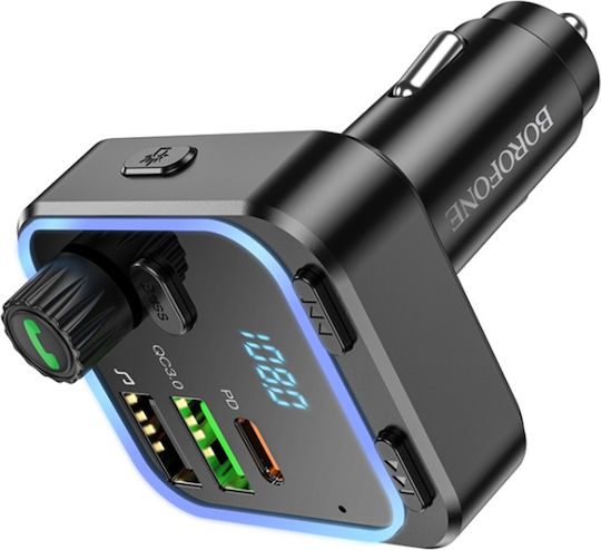 Borofone FM Transmitter Αυτοκινήτου Bc53 mit Bluetooth / Typ-C,TC-TC